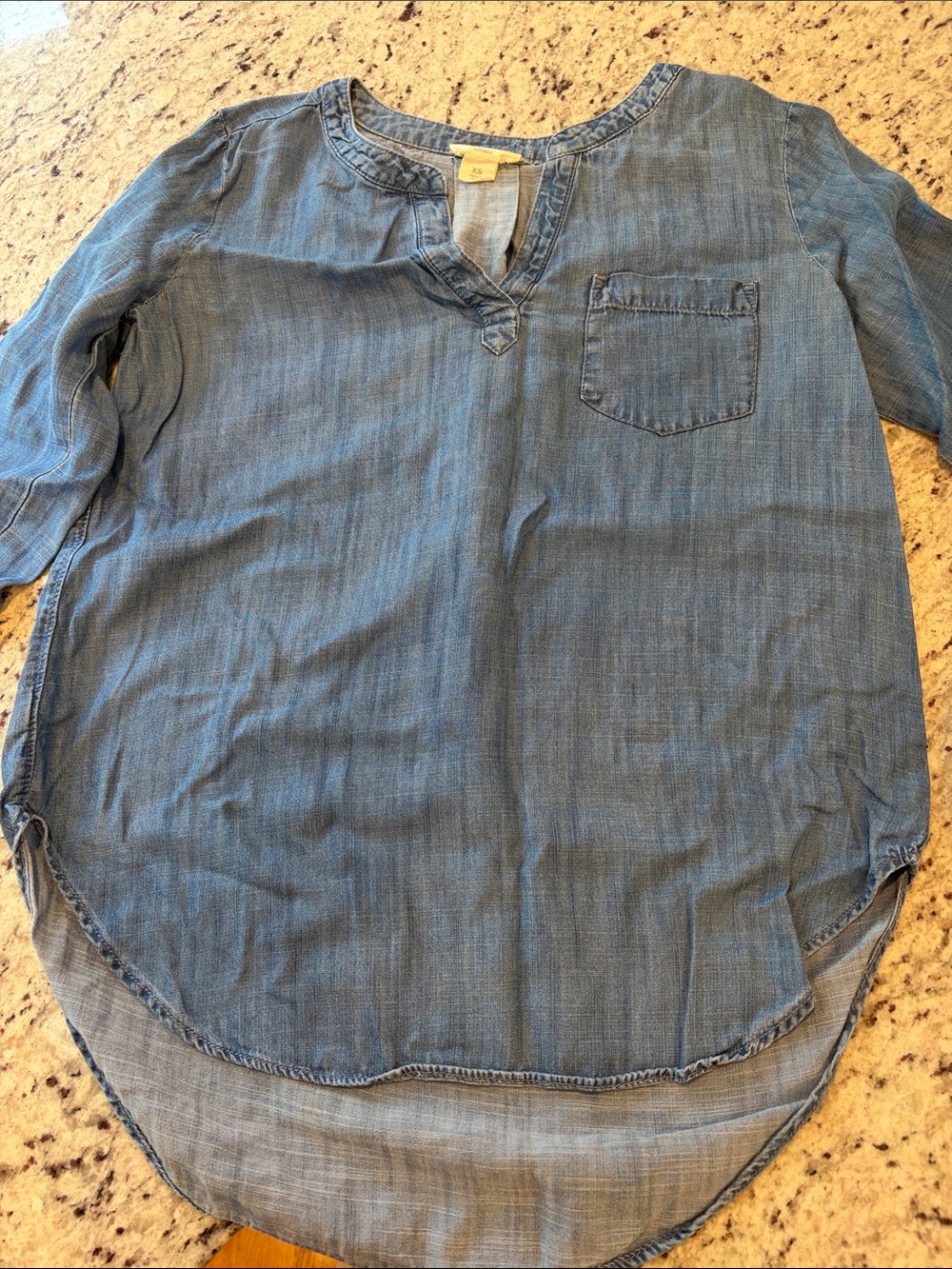 LOFT Outlet Lounge Light Blue Denim Tunic
